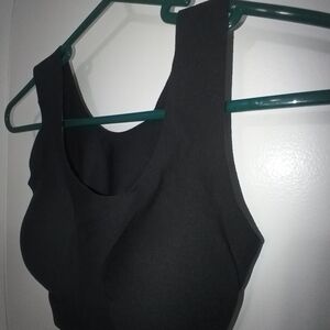 Victoria's Secret T shirt padded Bra XS black with gold Lettering